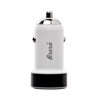 Адаптер Автомобильный Brera CAU1-2A 1USB/5V/2A (повр. уп.) (white/black)