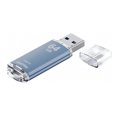 Флэш накопитель USB 64 Гб Smart Buy V-Cut 3.0 (blue)