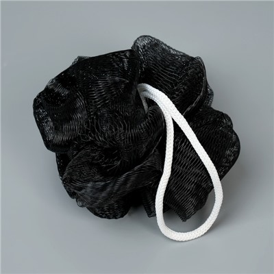 Подарочный набор "3 в 1" Шампунь, щетка для тела, мочалка черная