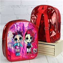 Рюкзак детский, для девочек Куклы 27х21х10см