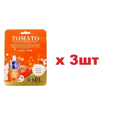 EKEL Тканевая маска для лица Tomato 25ml 3шт