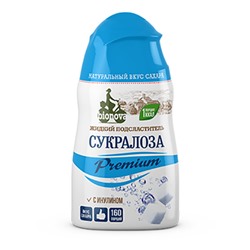 Жидкий столовый подсластитель "Сукралоза Premium" Bionova, 80 г