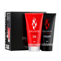Подарочный набор мужской "Dragon Flame": гель для душа, 150 мл + бальзам после бритья, 150 мл