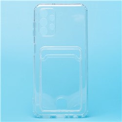 Чехол-накладка - SC276 с картхолдером для "Samsung SM-A135 Galaxy A13 4G" (transparent) (210436)