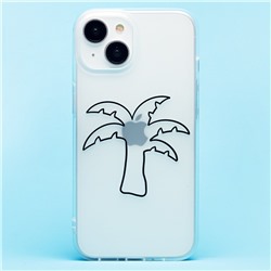 Чехол-накладка - SC342 для "Apple iPhone 14/iPhone 13" (white/black)