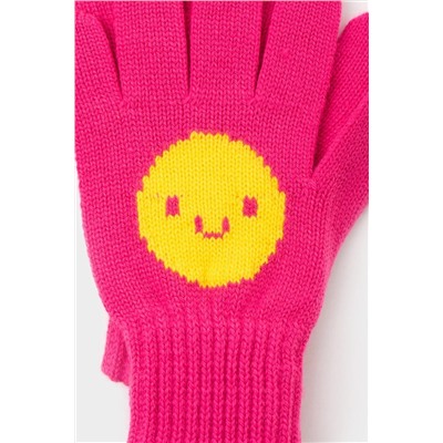 Перчатки для девочки Crockid КВ 10015 насыщенно-розовый