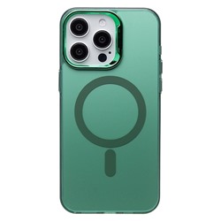 Чехол-накладка - SM025 SafeMag для "Apple iPhone 15 Pro Max" (green) (232079)