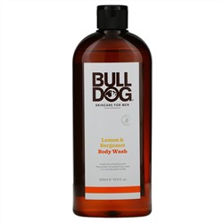 Bulldog Skincare For Men, гель для душа, лимон и бергамот, 500 мл (16,9 жидк. унций)