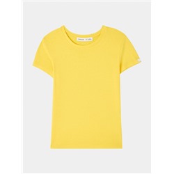 Однотонная футболка жёлтый
