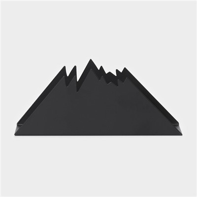 Салфетница «Горы», 15×4×6 см, цвет чёрный