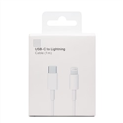 Кабель Type-C - Apple lightning ORG MQGJ2ZE/A  100см 3A (A) (white)