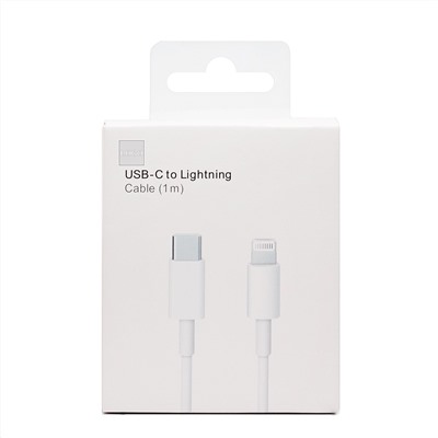 Кабель Type-C - Apple lightning ORG MQGJ2ZE/A  100см 3A (A) (white)