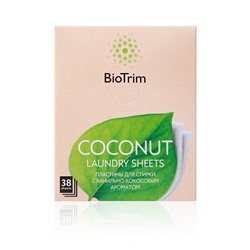 Гринвей Пластины для стирки деликатных тканей BioTrim COCONUT, 38 шт