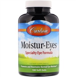 Carlson Labs, Средство для увлажнения глаз, 180 гелевых капсул