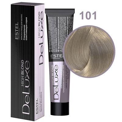 Краска-уход для волос 101 Пепельный блондин ультра DeLuxe High Blond ESTEL 60 мл