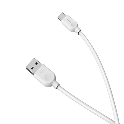 Кабель USB - Type-C Borofone BX14 (повр. уп)  100см 3A  (white)