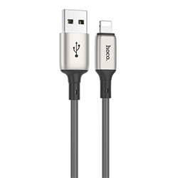 Кабель USB - Apple lightning Hoco X66  100см 2,4A  (gray)