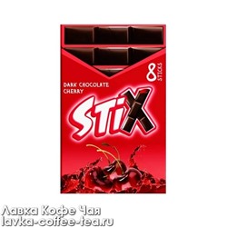 шоколад "Stix" тёмный с начинкой со вкусом вишни 152 г. Crafers (Краферс)