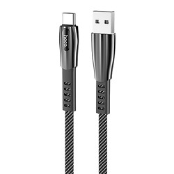 Кабель USB - Type-C Hoco U70  120см 3A  (dark grey)