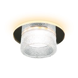 Встраиваемый точечный светильник TN350 CH/CL хром/прозрачный GU5.3+3W (LED WHITE) D95*45