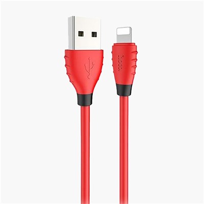 Кабель USB - Apple lightning Hoco X27 Excellent (повр. уп)  120см 2,4A  (red)