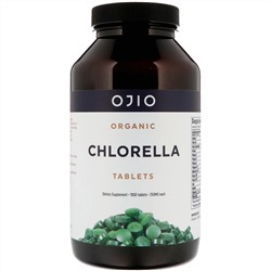 Ojio, Organic Chlorella Tablets, 250 mg, 1000 Tablets