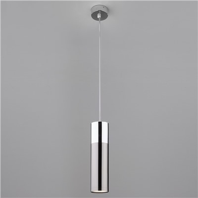 Подвесной светодиодный светильник в стиле лофт 50135/1 LED хром / черный жемчуг