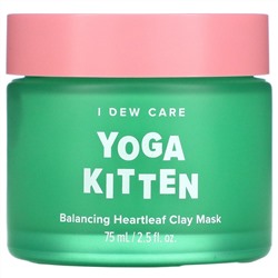 I Dew Care, Yoga Kitten, Balancing Heartleaf Clay Mask, 2.5 fl oz (75 ml)