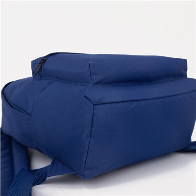 Рюкзак молодёжный из текстиля на молнии, 1 карман, «ЗФТС», цвет синий