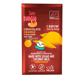 Шоколад с апельсином Super Fudgio, 80 г