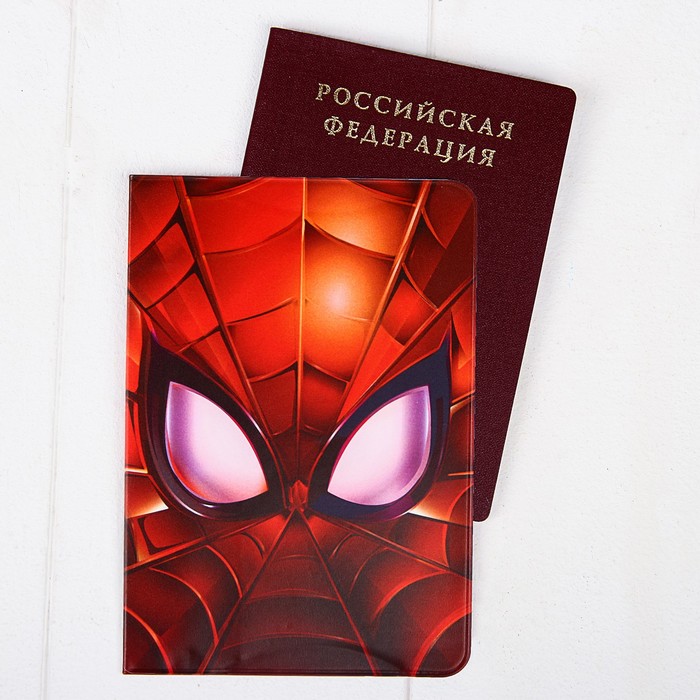 Обложка человека. Обложка для паспорта Marvel человек паук. Обложка для паспорта Marvel 