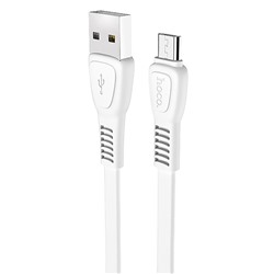 Кабель USB - micro USB Hoco X40 Noah Charging  100см 2,4A  (white)