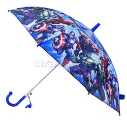 Зонт детский "Супергерои" r-45см, ткань, полуавтомат