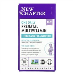 New Chapter, One Daily Prenatal Multivitamin, 30 Tablets