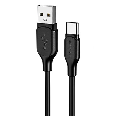 Кабель USB - Type-C Borofone BX42 (повр. уп)  100см 3A  (black)