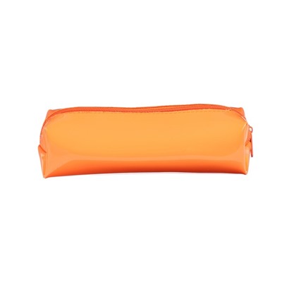 Пенал мягкий, 1 отделение, 60 х 195 х 50 мм, объёмный, искусственная кожа, Neon К-721, Оранжевый