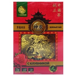 Зеленый чай с клубникой Shennun, Китай, 100 г