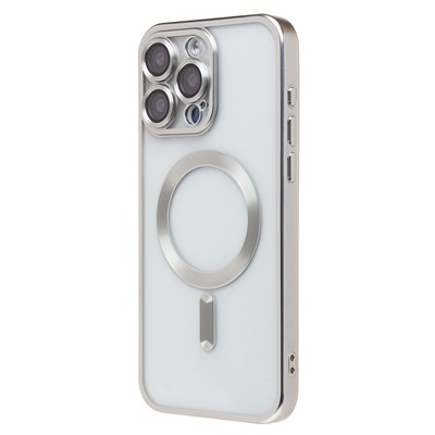 Чехол-накладка - SM027 SafeMag для "Apple iPhone 15 Pro Max" (silver) (232341)