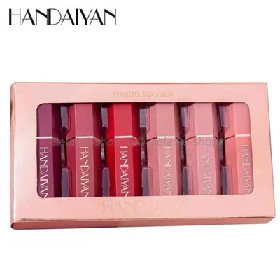 Набор из шести матовых помад HANDAIYAN Matte Lipstick (106)