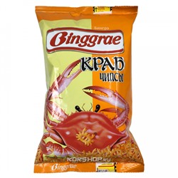 Хрустящие чипсы со вкусом краба Бингрэ (Binggrae), 130 г