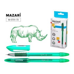 Ручка шариковая масляная 0.7мм "TORINO" зеленая, игольчатый наконечник M-5701-73 Mazari