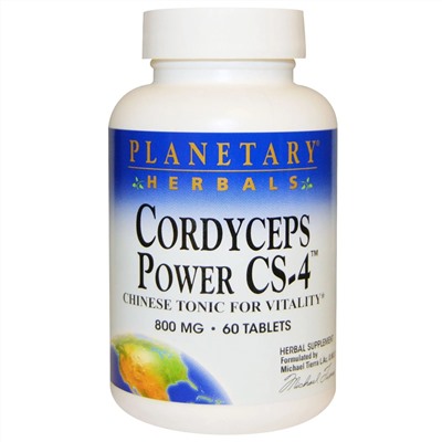 Planetary Herbals, Cordyceps Power CS-4, 800 mg, 60 Tablets