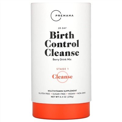 Premama, 28 Day Birth Control Cleanse, Berry Drink Mix, Stage 1, 8.4 oz ( 238 g)