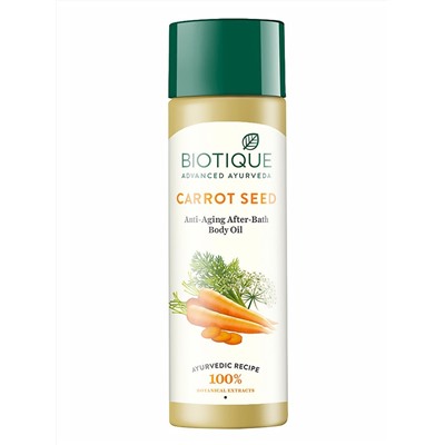 Bio Carrot Seed Anti-aging After-bath Body Oil/ Биотик Био Морковное Омолаживающее Масло  После Душа 120мл