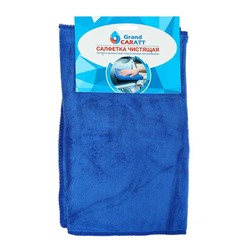 Тряпка для мытья авто, Grand Caratt, микрофибра, 350 г/м², 30×70 см. синий