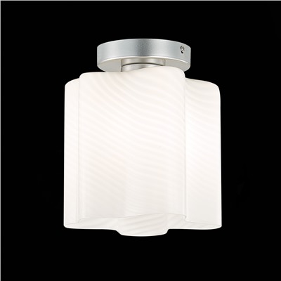 SL117.502.01 Светильник потолочный ST-Luce Серебристый/Белый с полосками E27 1*60W