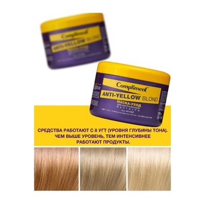 Compliment Anti-Yellow Blond Маска-уход для нейтрализации желтизны 500 мл