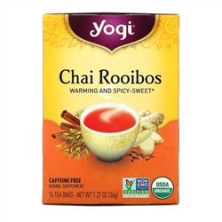 Yogi Tea, чай ройбуш, без кофеина, 16 чайных пакетиков, 36 г (1,27 унции)