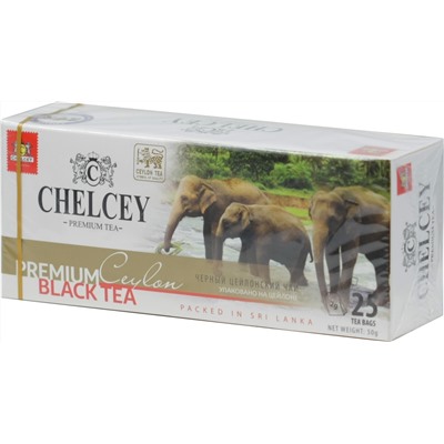 CHELCEY. Premium Ceylon black карт.пачка, 25 пак.