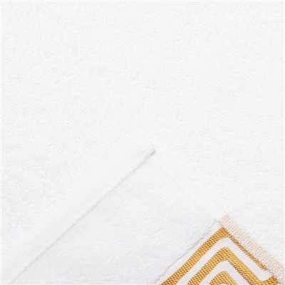 Полотенце махровое Bend цвет белый, 50Х80, 420г/м хл100%